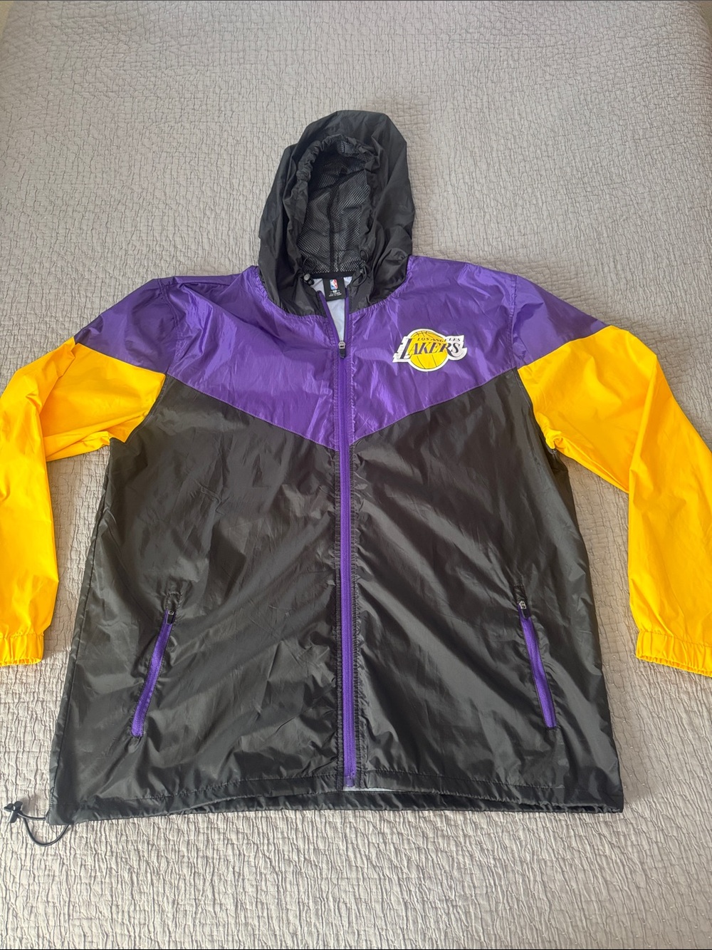 NBA Lakers Zip Up Windbreaker Jacket